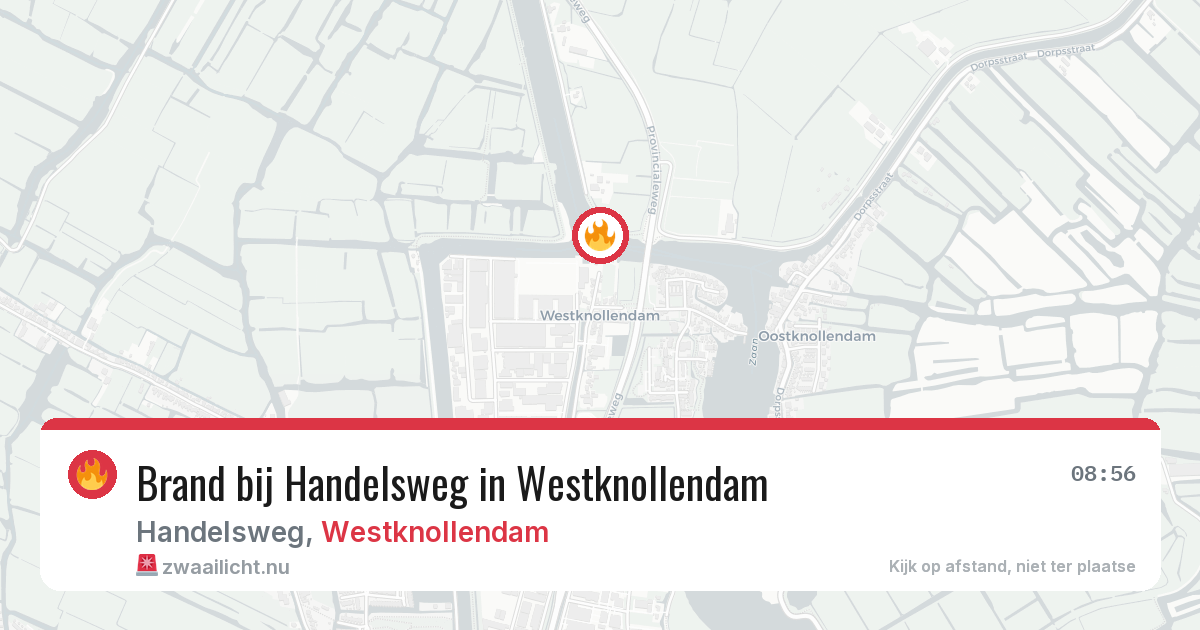 Brand bij Handelsweg in Westknollendam — 30 apr 2026