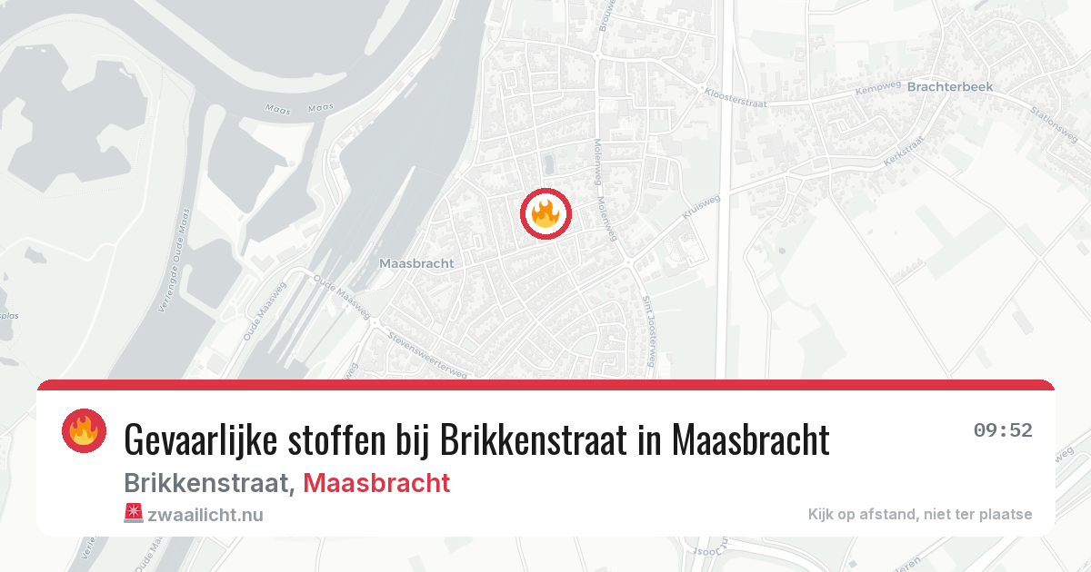 Gevaarlijke stoffen bij Brikkenstraat in Maasbracht — 3 jun 2026