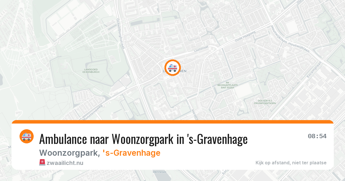 Ambulance naar Woonzorgpark in 's-Gravenhage — 14 jul 2026