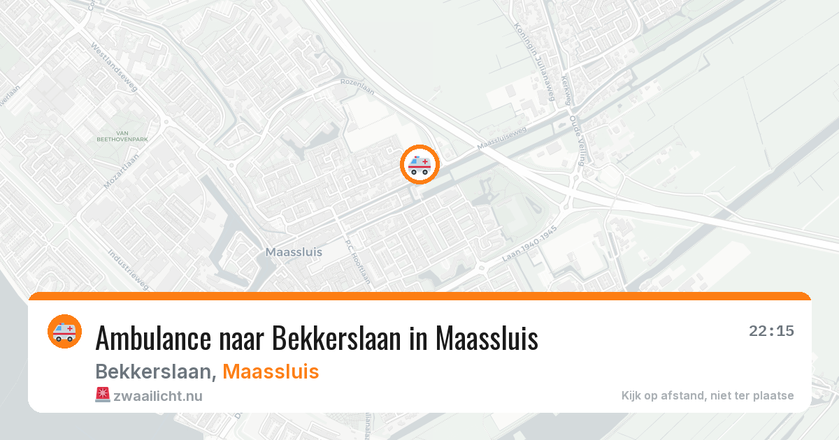 Ambulance naar Bekkerslaan in Maassluis — 30 mrt 2026