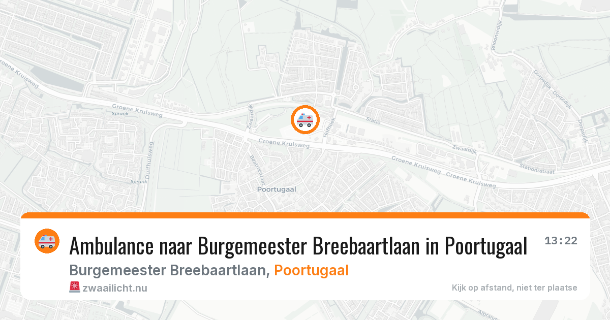 Ambulance naar Burgemeester Breebaartlaan in Poortugaal — 10 jul 2026