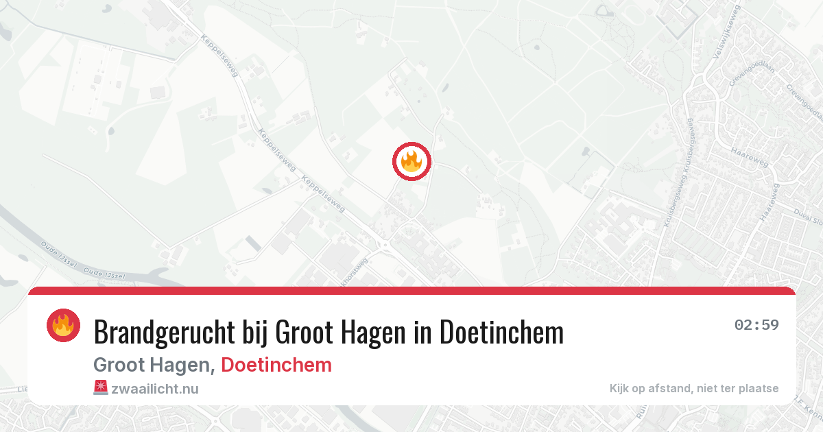 Brandgerucht bij Groot Hagen in Doetinchem — 10 jul 2026