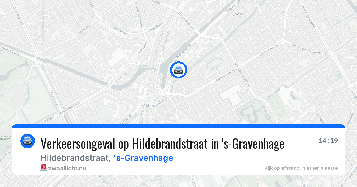 Verkeersongeval op Hildebrandstraat in 's-Gravenhage — 27 mei 2026