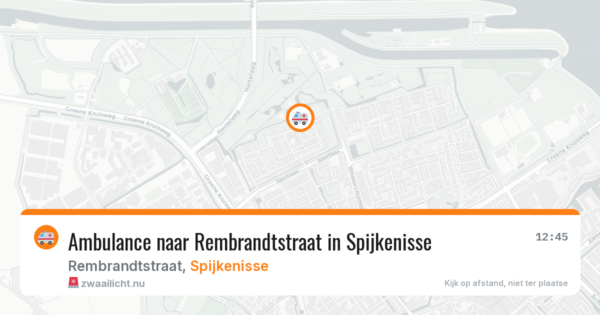 Ambulance naar Rembrandtstraat in Spijkenisse — 15 jul 2026