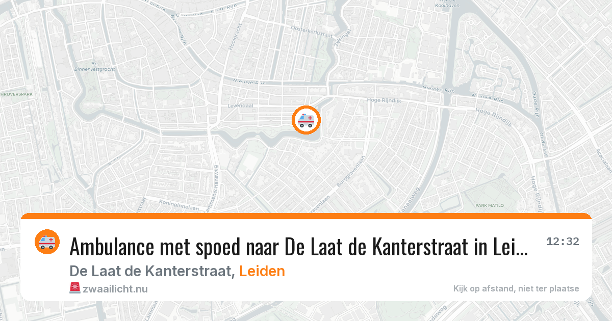Ambulance met spoed naar De Laat de Kanterstraat in Leiden — 26 feb 2026