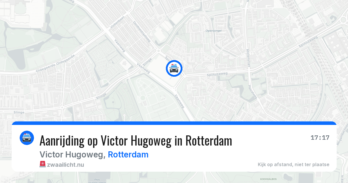 Aanrijding op Victor Hugoweg in Rotterdam — 21 jul 2026