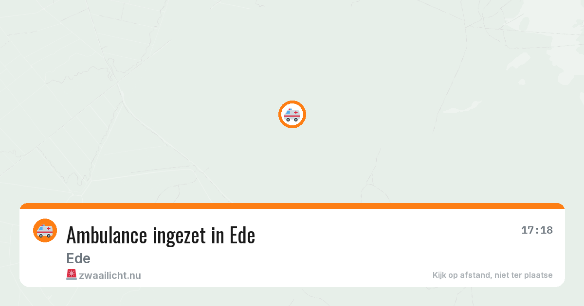Ambulance ingezet in Ede — 16 jul 2026