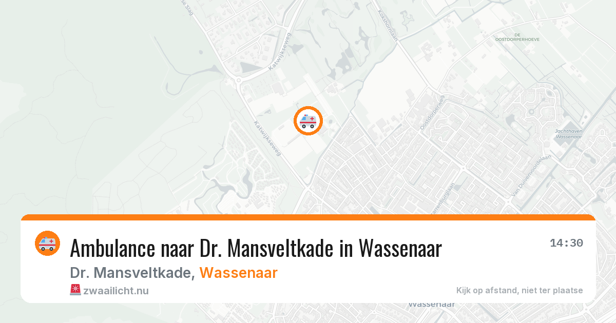 Ambulance naar Dr. Mansveltkade in Wassenaar — 7 apr 2026