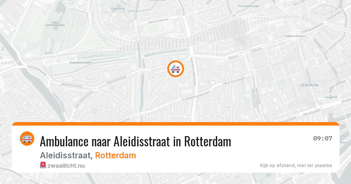 Ambulance naar Aleidisstraat in Rotterdam — 21 apr 2026
