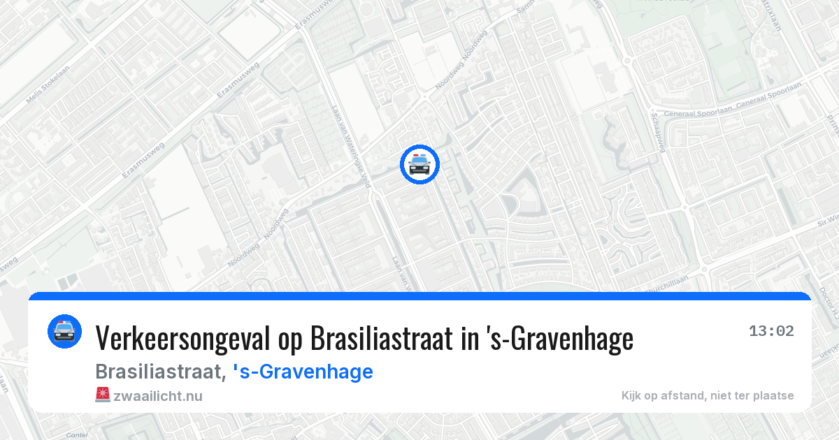 Verkeersongeval op Brasiliastraat in 's-Gravenhage — 10 mei 2026