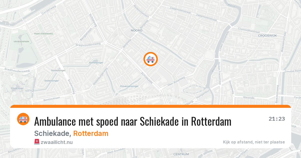 Ambulance met spoed naar Schiekade in Rotterdam — 28 mrt 2026