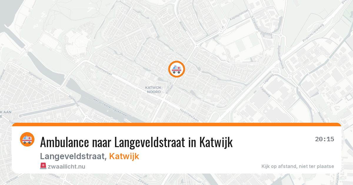 Ambulance naar Langeveldstraat in Katwijk — 20 jul 2026