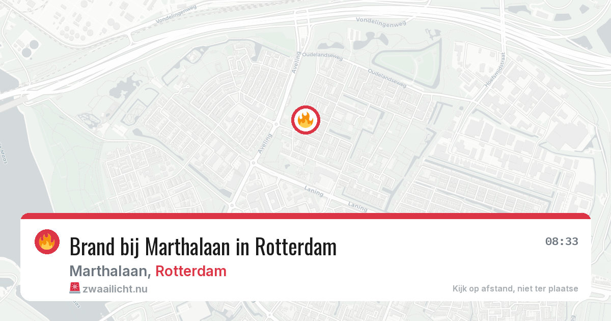 Brand bij Marthalaan in Rotterdam — 6 mei 2026