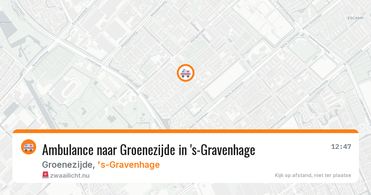 Ambulance naar Groenezijde in 's-Gravenhage — 24 jul 2026