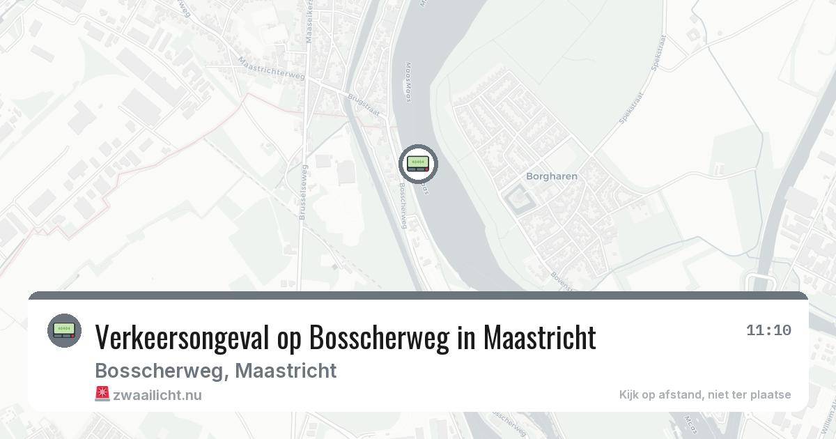Verkeersongeval op Bosscherweg in Maastricht — 22 jul 2026