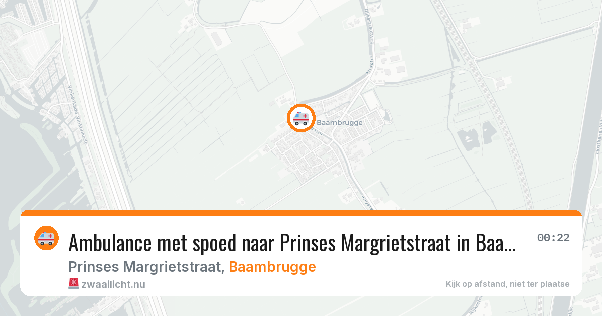 Ambulance met spoed naar Prinses Margrietstraat in Baambrugge — 16 apr 2026