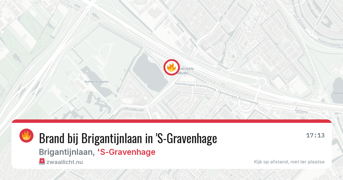 Brand bij Brigantijnlaan in 'S-Gravenhage — 20 mrt 2026