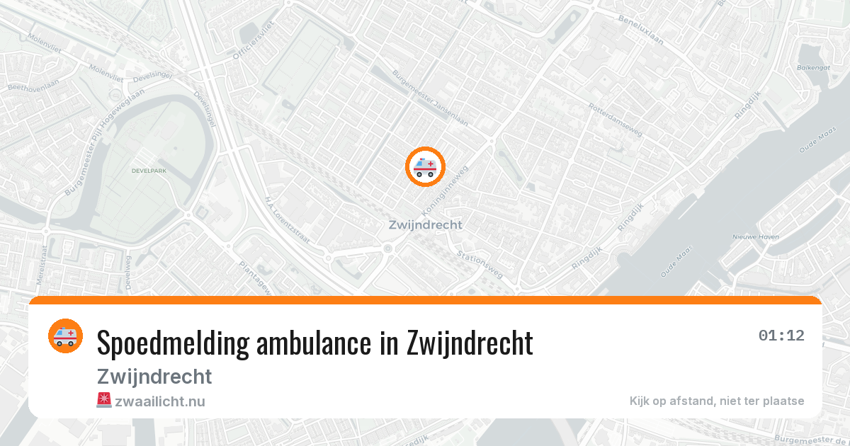 Spoedmelding ambulance in Zwijndrecht — 15 apr 2026