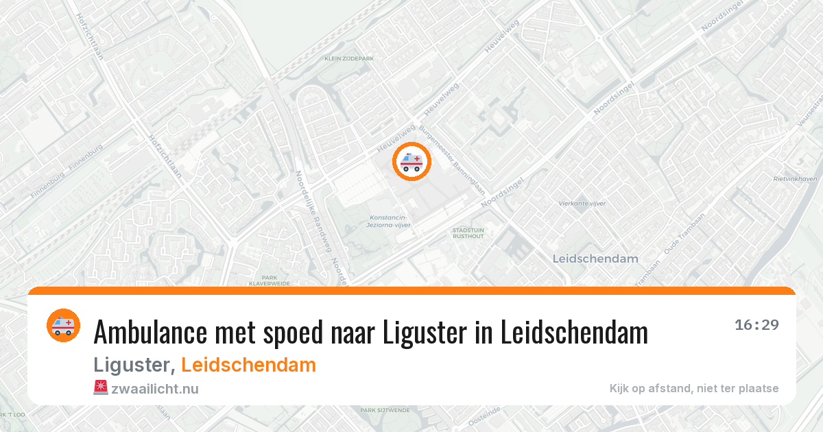 Ambulance met spoed naar Liguster in Leidschendam — 1 jun 2026