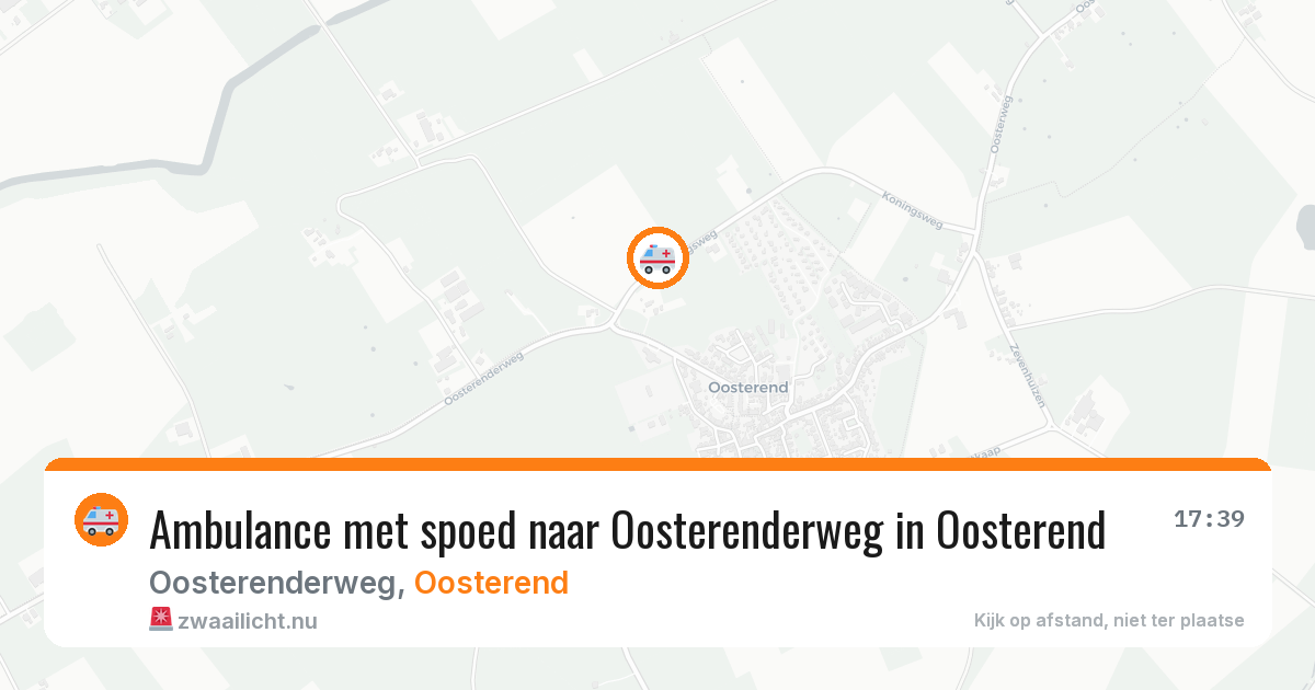 Ambulance met spoed naar Oosterenderweg in Oosterend — 15 jul 2026