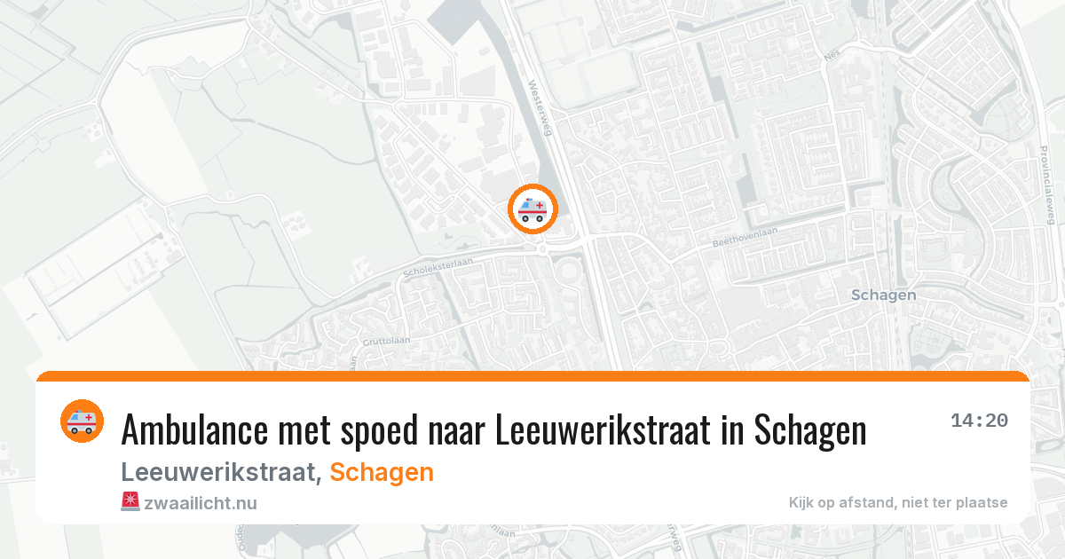 Ambulance met spoed naar Leeuwerikstraat in Schagen — 4 mei 2026
