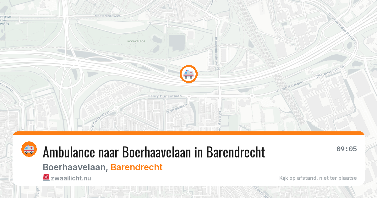 Ambulance naar Boerhaavelaan in Barendrecht — 15 jul 2026