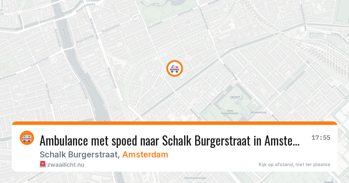 Ambulance met spoed naar Schalk Burgerstraat in Amsterdam — 23 mei 2026