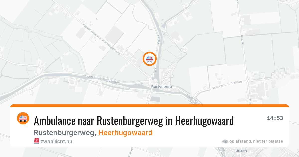Ambulance naar Rustenburgerweg in Heerhugowaard — 9 mei 2026