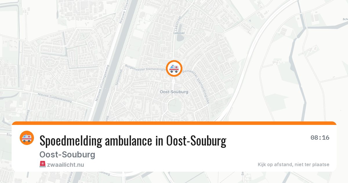 Spoedmelding ambulance in Oost-Souburg — 23 jul 2026