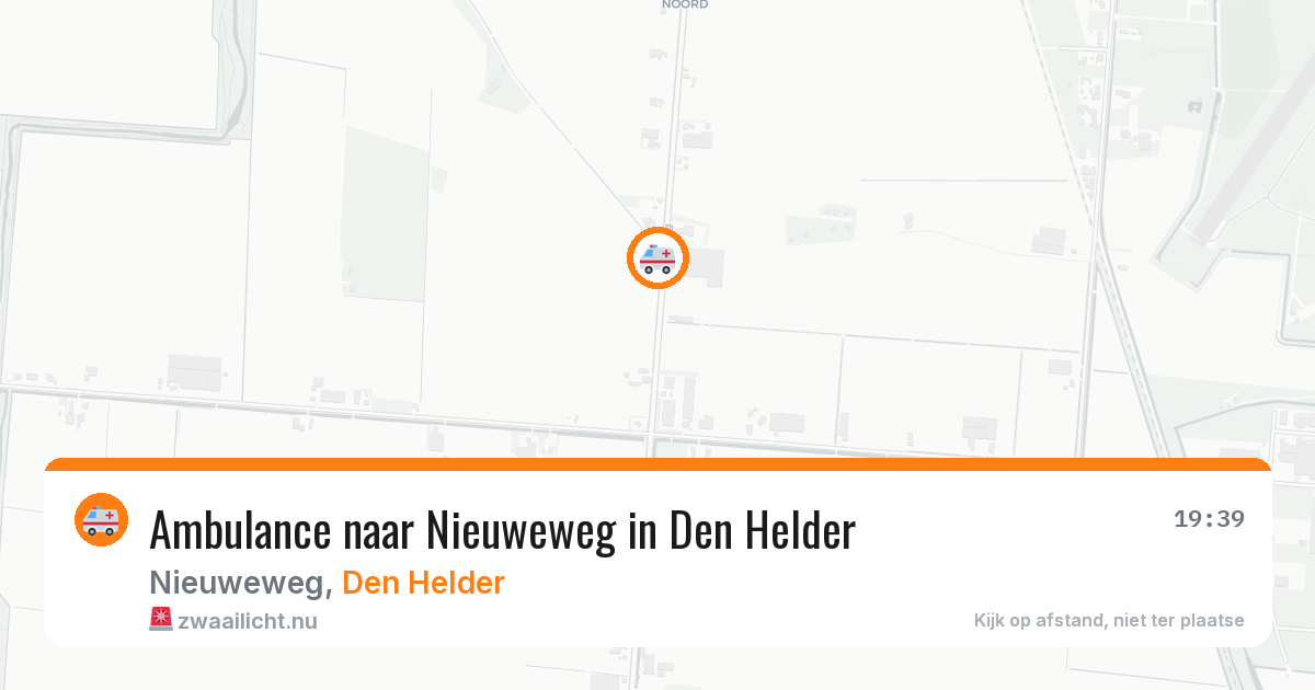 Ambulance naar Nieuweweg in Den Helder — 23 jul 2026