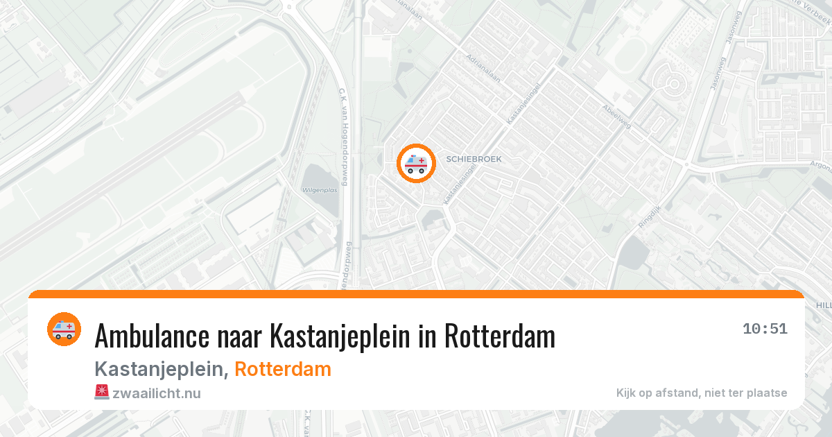 Ambulance naar Kastanjeplein in Rotterdam — 25 mrt 2026