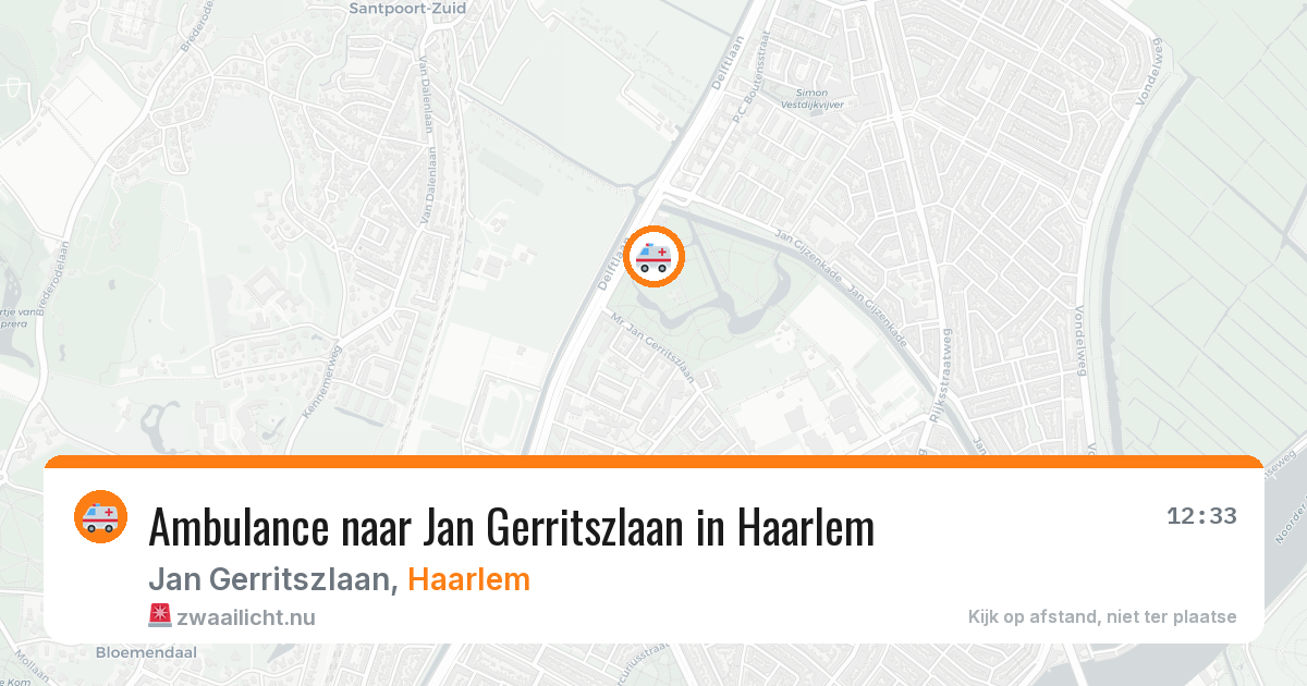 Ambulance naar Jan Gerritszlaan in Haarlem — 17 jul 2026