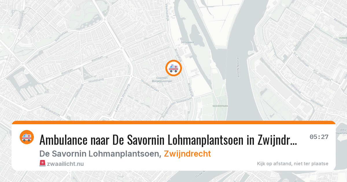 Ambulance naar De Savornin Lohmanplantsoen in Zwijndrecht — 3 apr 2026