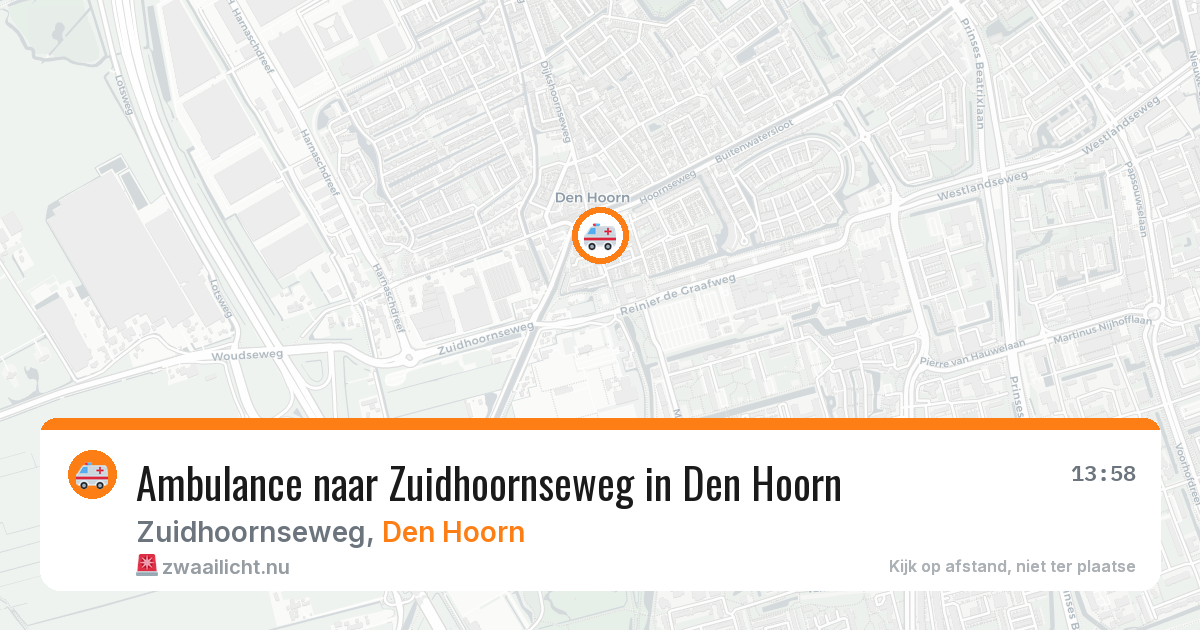 Ambulance naar Zuidhoornseweg in Den Hoorn — 3 mei 2026