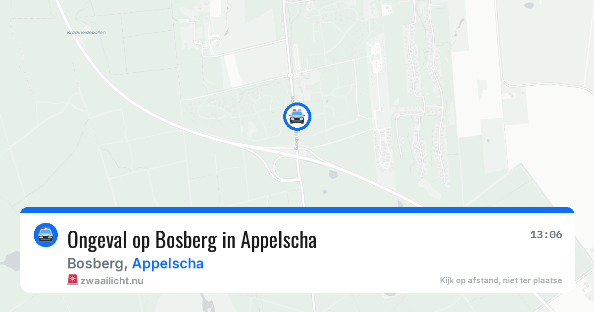 Ongeval op Bosberg in Appelscha — 14 jul 2026