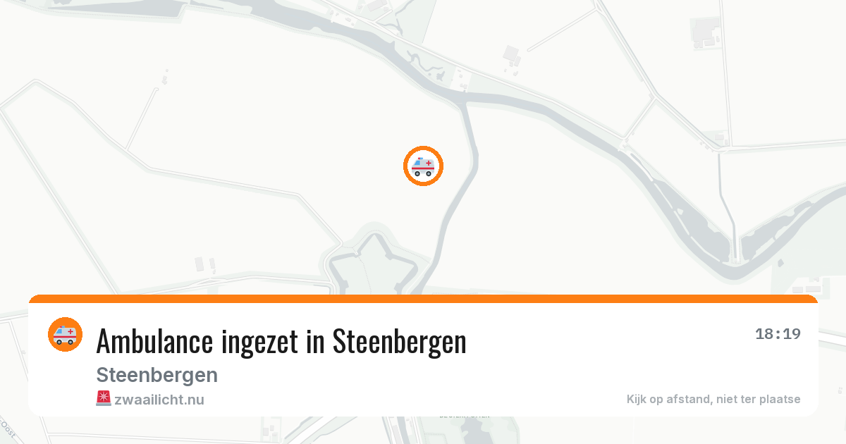Ambulance ingezet in Steenbergen — 11 jul 2026