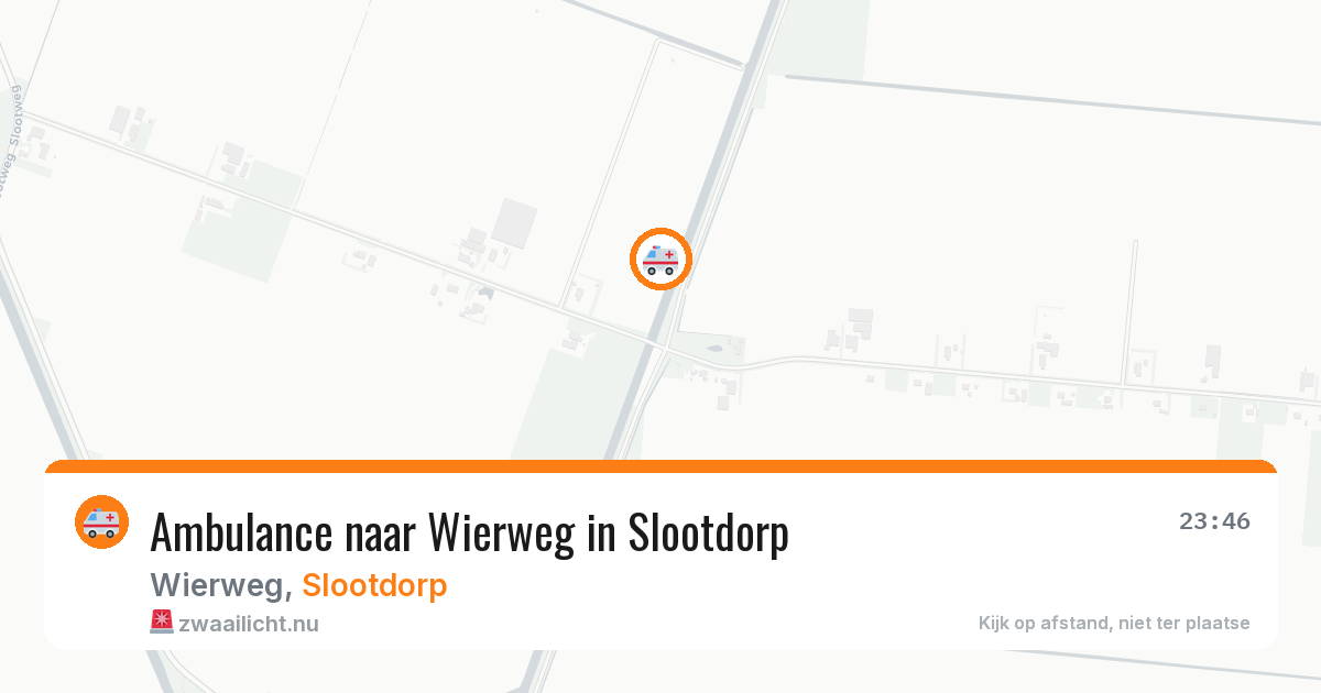 Ambulance naar Wierweg in Slootdorp — 19 mrt 2026
