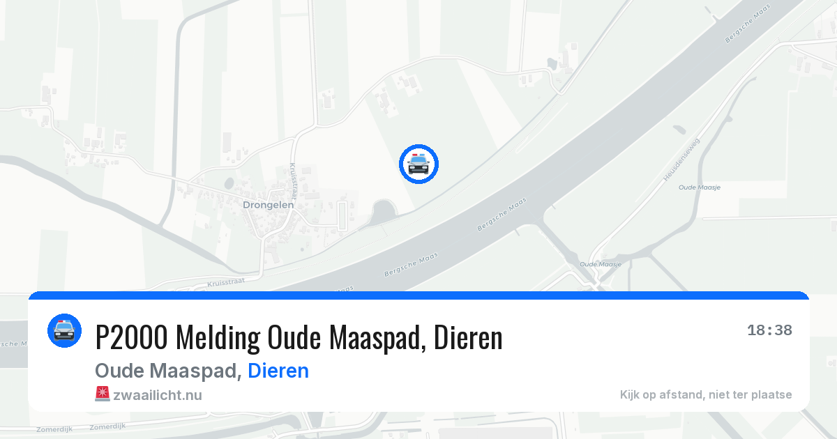 P2000 Melding Oude Maaspad, Dieren — 1 jun 2026