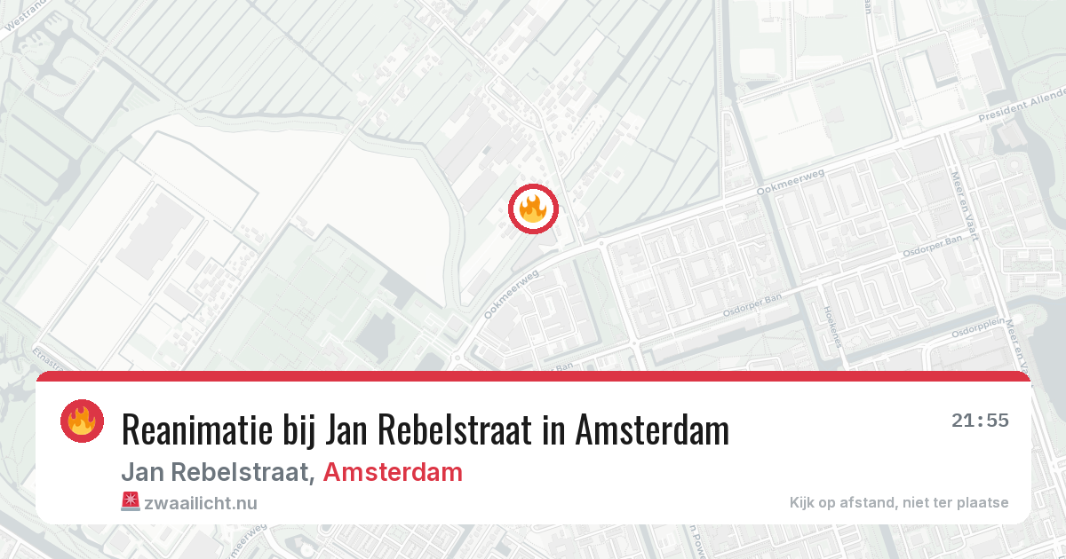 Reanimatie bij Jan Rebelstraat in Amsterdam — 25 mei 2026