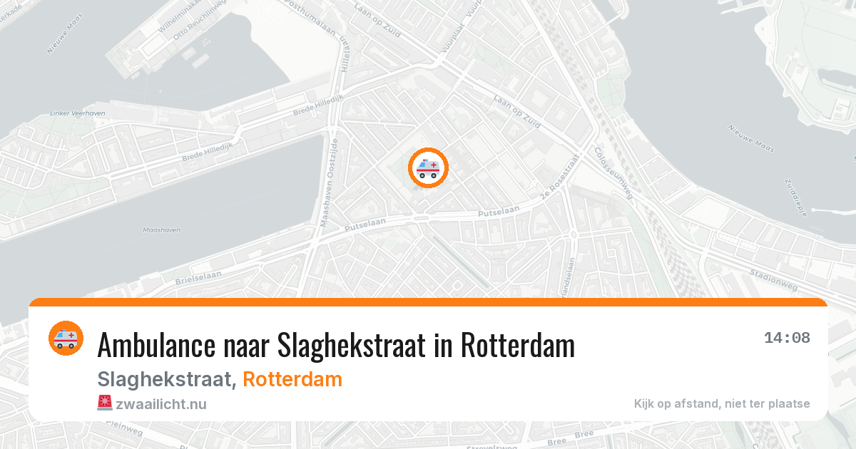 Ambulance naar Slaghekstraat in Rotterdam — 25 mrt 2026