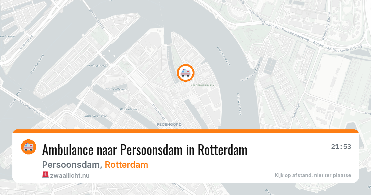 Ambulance naar Persoonsdam in Rotterdam — 16 mrt 2026