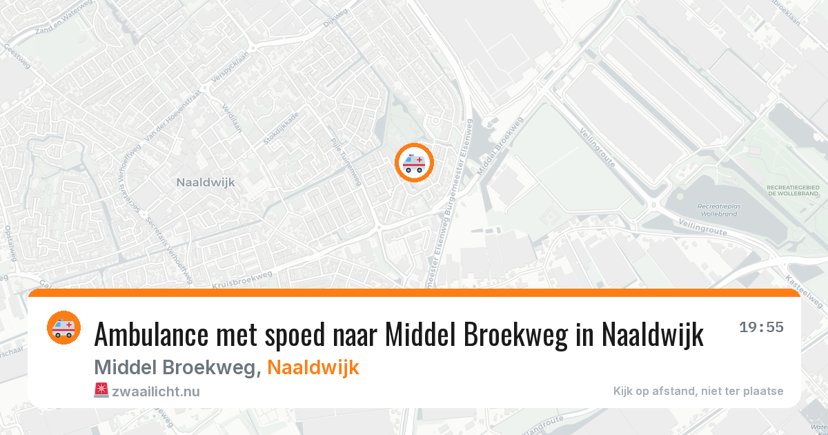 Ambulance met spoed naar Middel Broekweg in Naaldwijk — 18 mei 2026