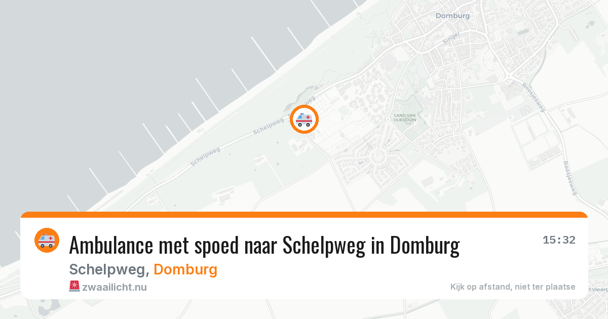 Ambulance met spoed naar Schelpweg in Domburg — 18 jul 2026