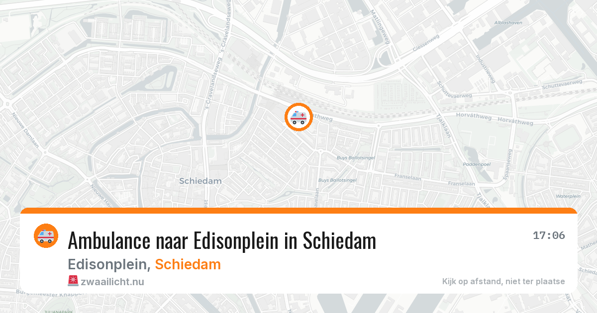 Ambulance naar Edisonplein in Schiedam — 5 jun 2026
