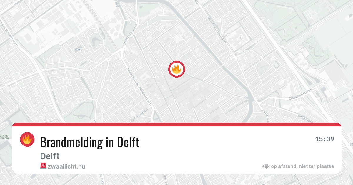 Brandmelding in Delft — 9 mei 2026