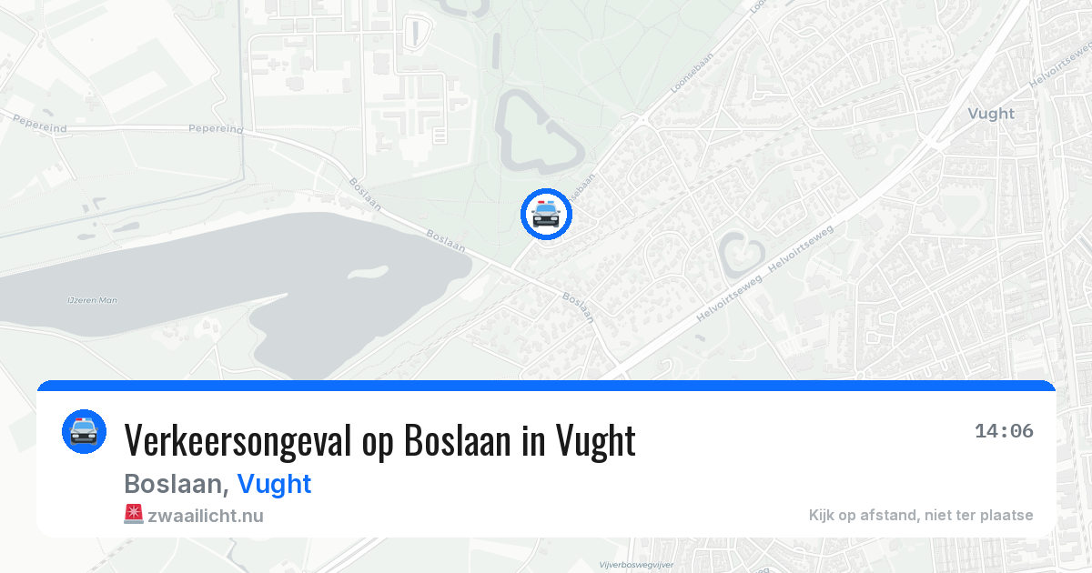 Verkeersongeval op Boslaan in Vught — 17 jul 2026