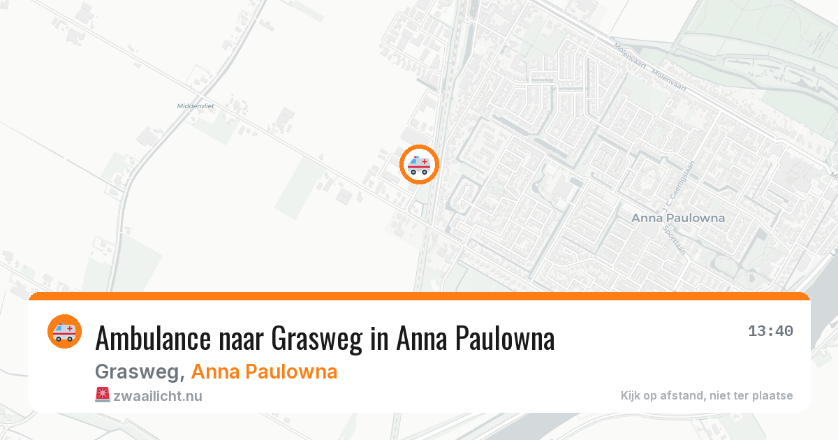 Ambulance naar Grasweg in Anna Paulowna — 24 mei 2026