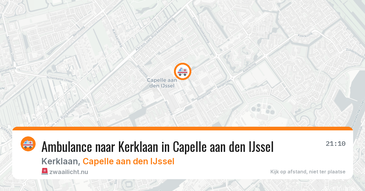 Ambulance naar Kerklaan in Capelle aan den IJssel — 18 jul 2026
