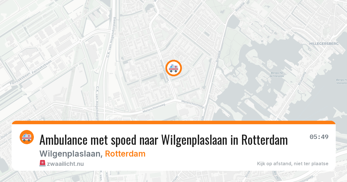 Ambulance met spoed naar Wilgenplaslaan in Rotterdam — 18 jul 2026