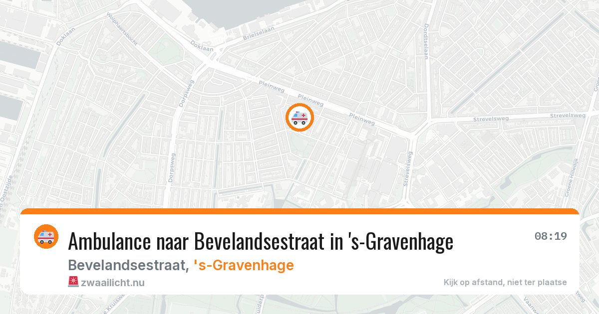 Ambulance naar Bevelandsestraat in 's-Gravenhage — 28 mrt 2026